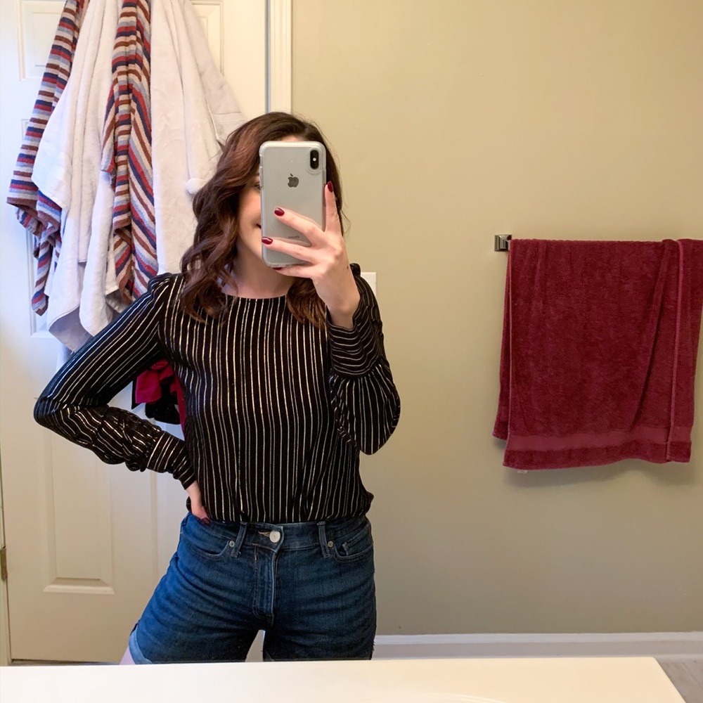 Dressy stripe top
